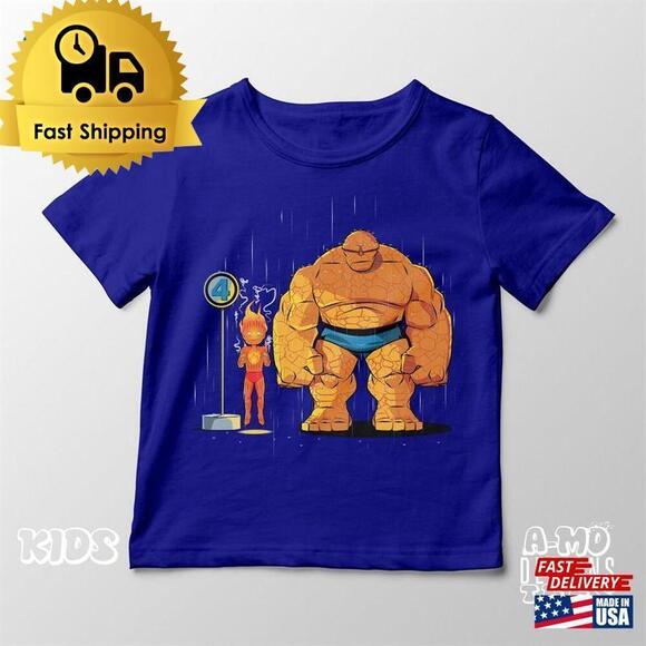 Tops - Kids My Teammate Ben Comic Book Anime Superhero Mashup T-shirt Classic
